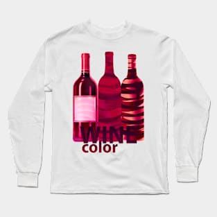 WineColor Red Wine Long Sleeve T-Shirt